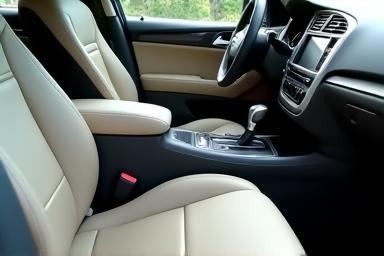 Clean and fresh detailed car interior