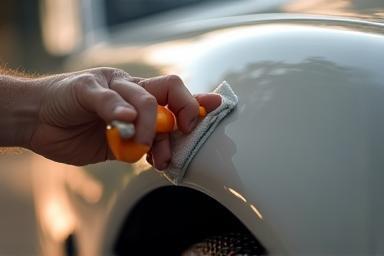 Application of protective treatment to car